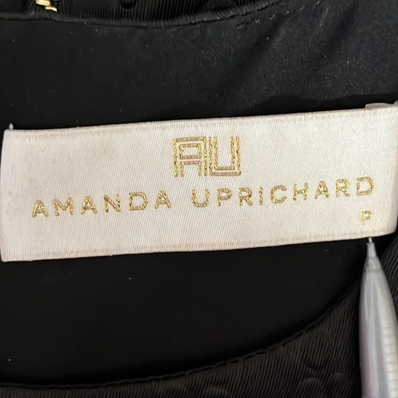 Amanda Uprichard Textured Faux Reptile Racerback Dress in Black - Size XS - Picture 5 of 6